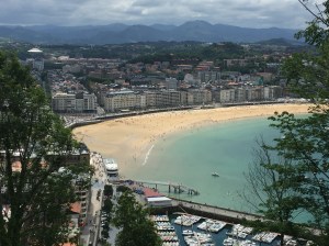 La Concha beach from Monte Urgull